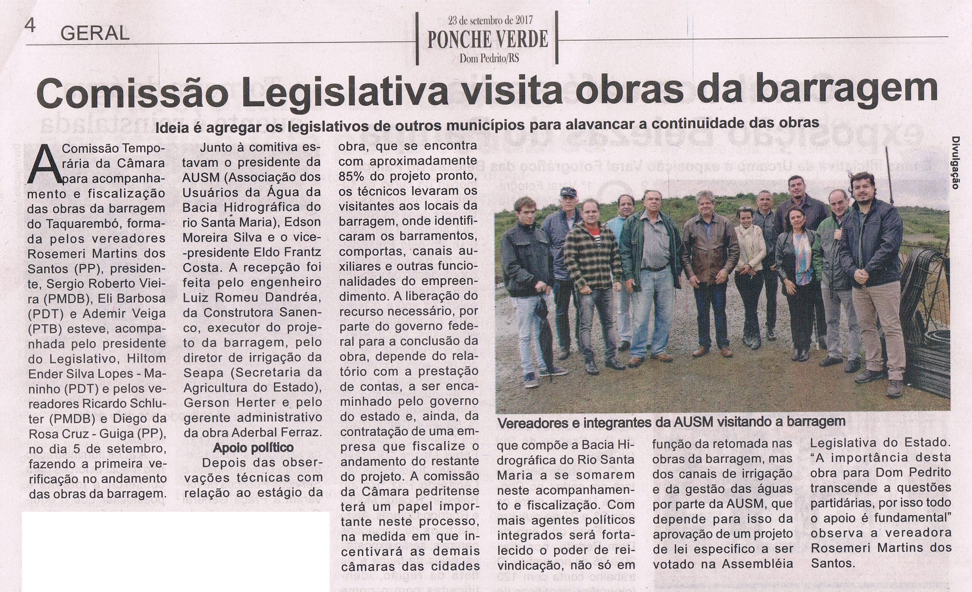 jornal ponche verde - comisso legislativa visita obras da barragem - 23-09-2017 - pg 425092017